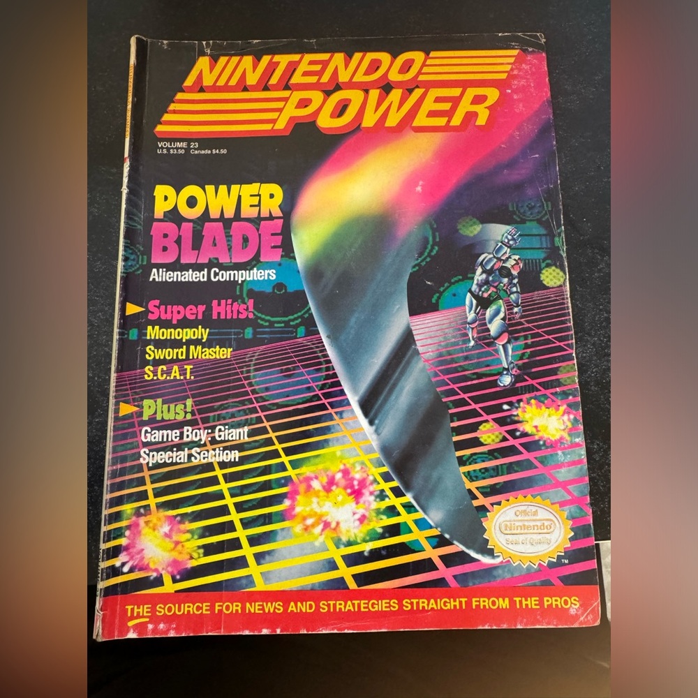 Nintendo power volume 23- Power Blade w Sim City poster